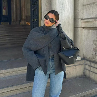 Emma - Cappotto Asimmetrico Chic
