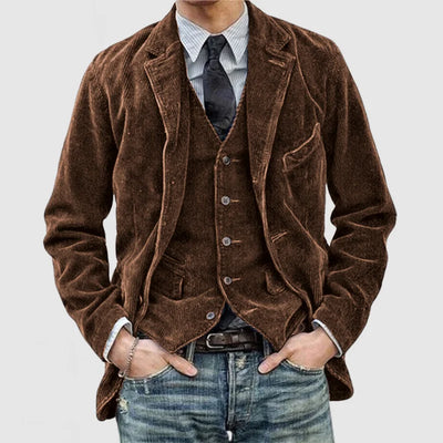 Adamo - Blazer e Gilet in Velluto a Coste