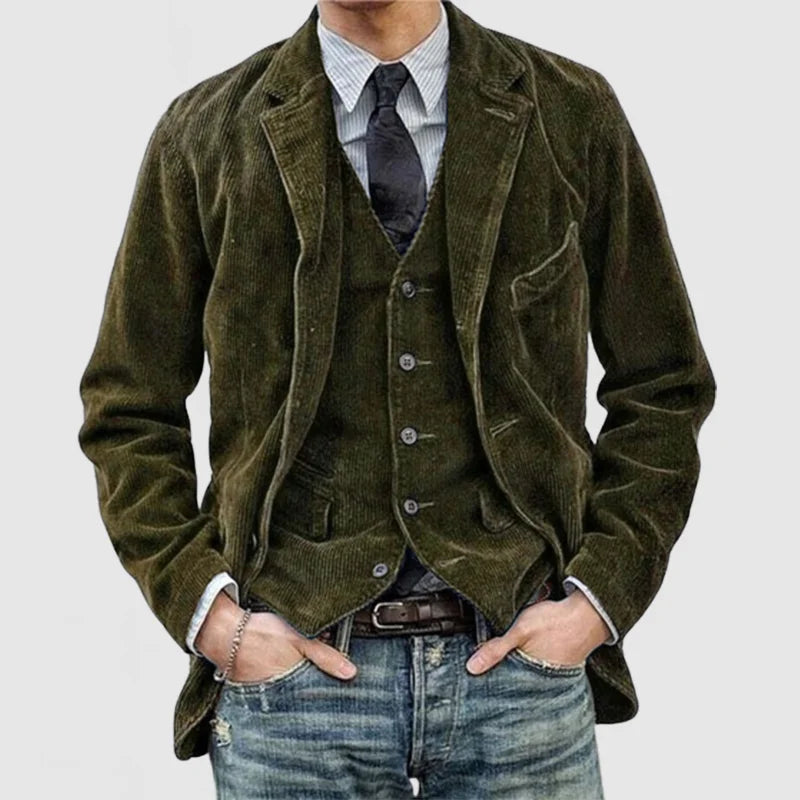Adamo - Blazer e Gilet in Velluto a Coste
