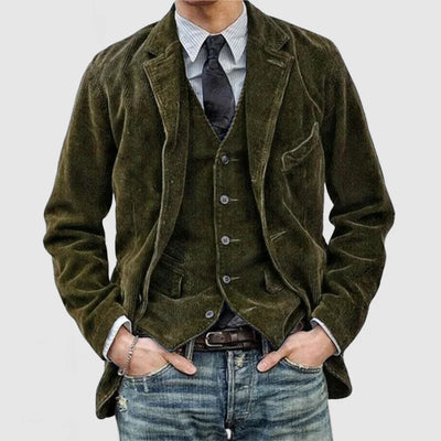 Adamo - Blazer e Gilet in Velluto a Coste
