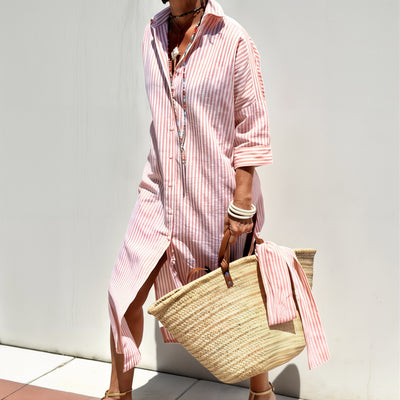 Colen - Abito Camicia a Righe Classiche