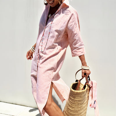 Colen - Abito Camicia a Righe Classiche
