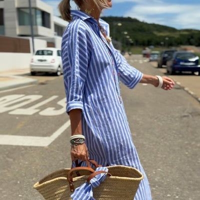 Colen - Abito Camicia a Righe Classiche