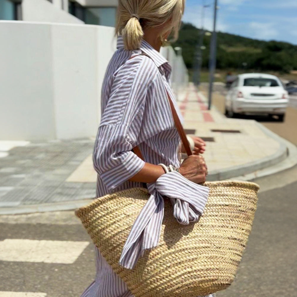 Colen - Abito Camicia a Righe Classiche