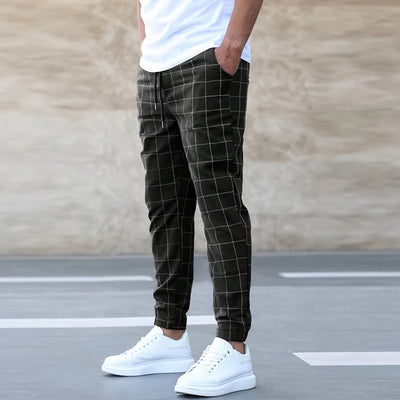 Clemens - Pantaloni Jogger Eleganti a Quadri