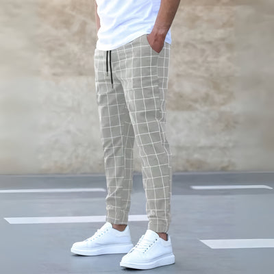 Clemens - Pantaloni Jogger Eleganti a Quadri