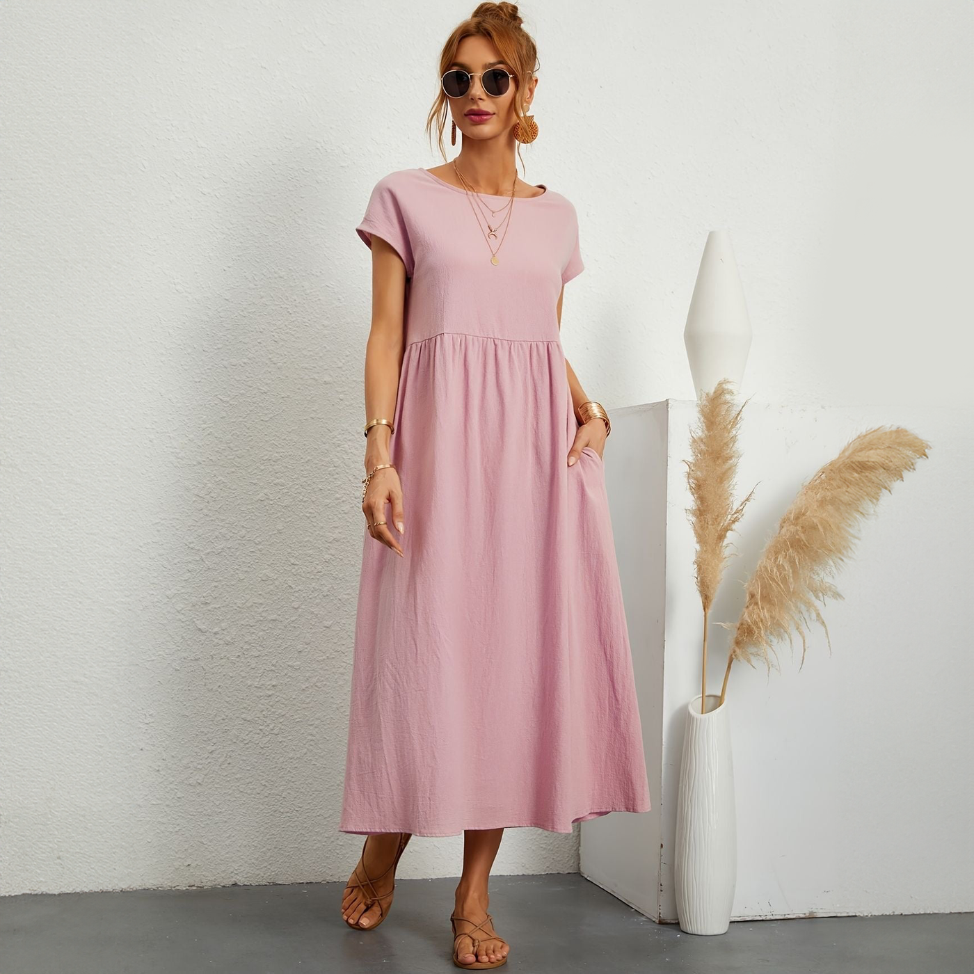 Greta - Vestito Lungo in Lino