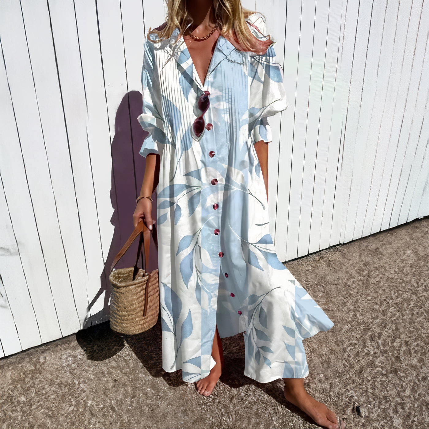 Odessa - Vestito Camicia Floreale Boho
