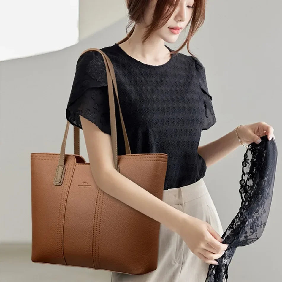 Serena - Borsa Tote Spaziosa in Pelle
