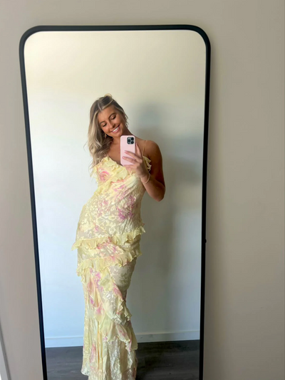 Linda – Abito Lungo Floreale Elegante