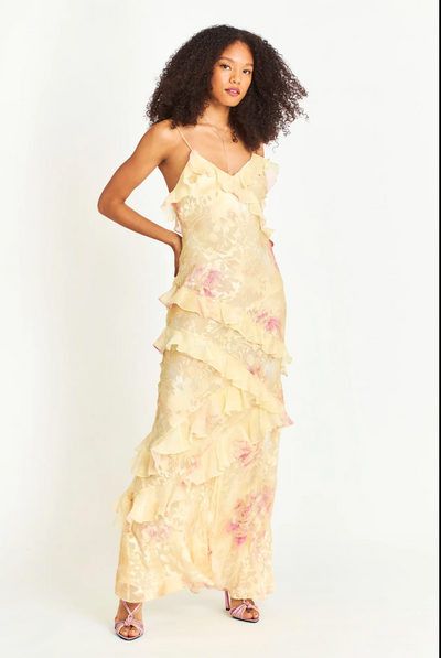 Linda – Abito Lungo Floreale Elegante