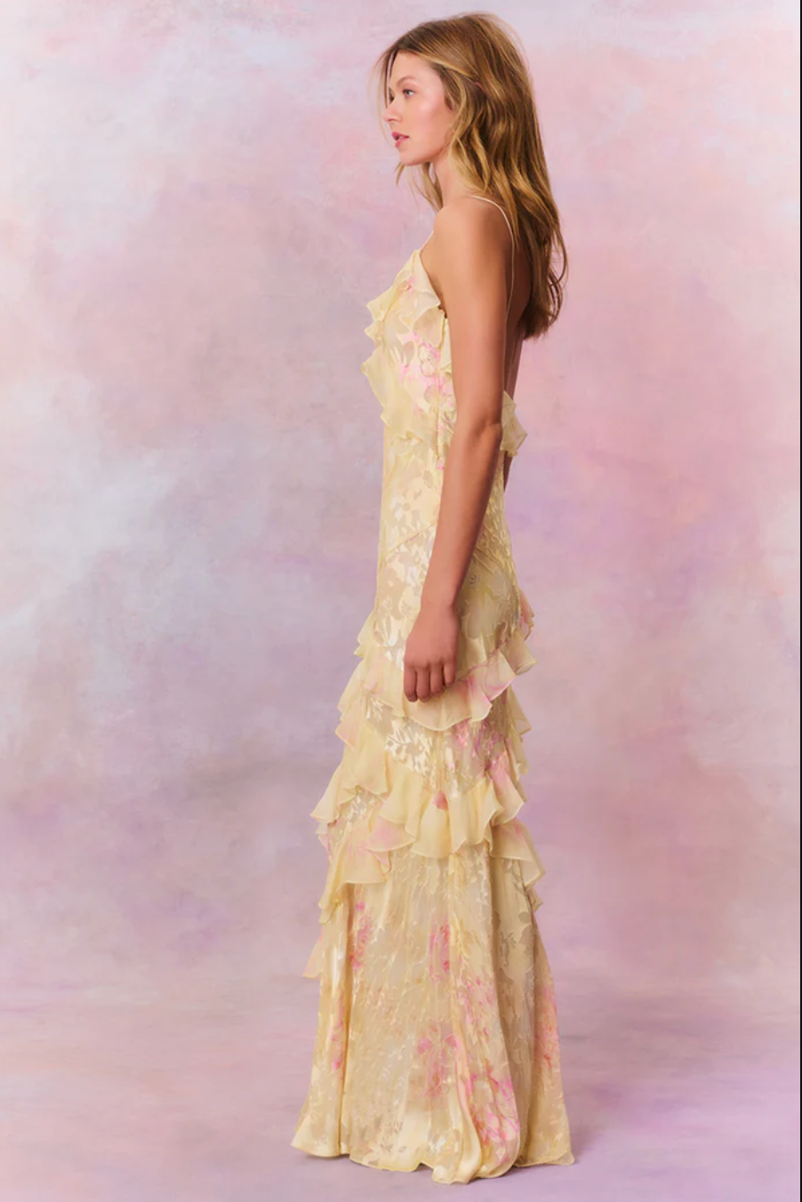 Linda – Abito Lungo Floreale Elegante