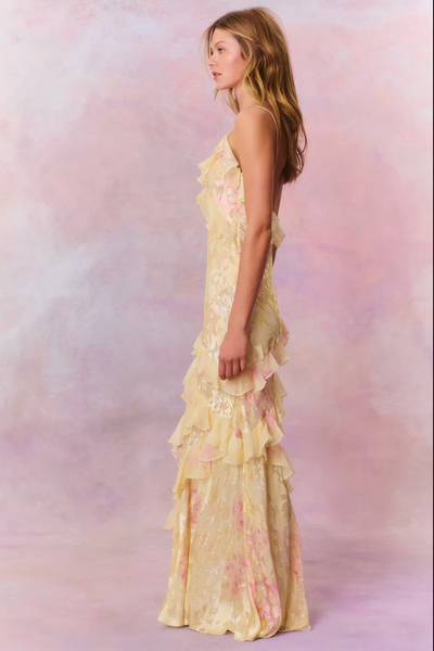 Linda – Abito Lungo Floreale Elegante