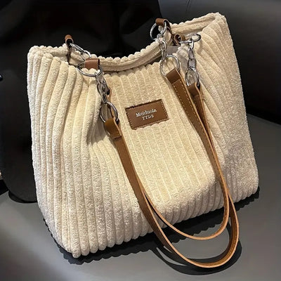 Olivia - Borsa Tote in Corduroy