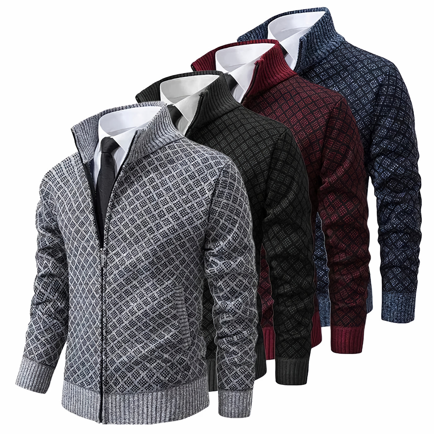 Louis - Cardigan Casual con Zip