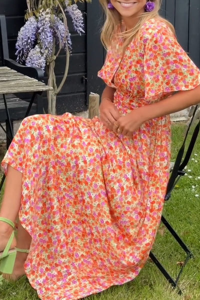 Pauline - Abito lungo a fiori